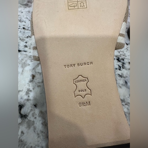 Tory Burch Double T Jacquard Slide Stripe Logo Jacquard - Picture 6 of 6